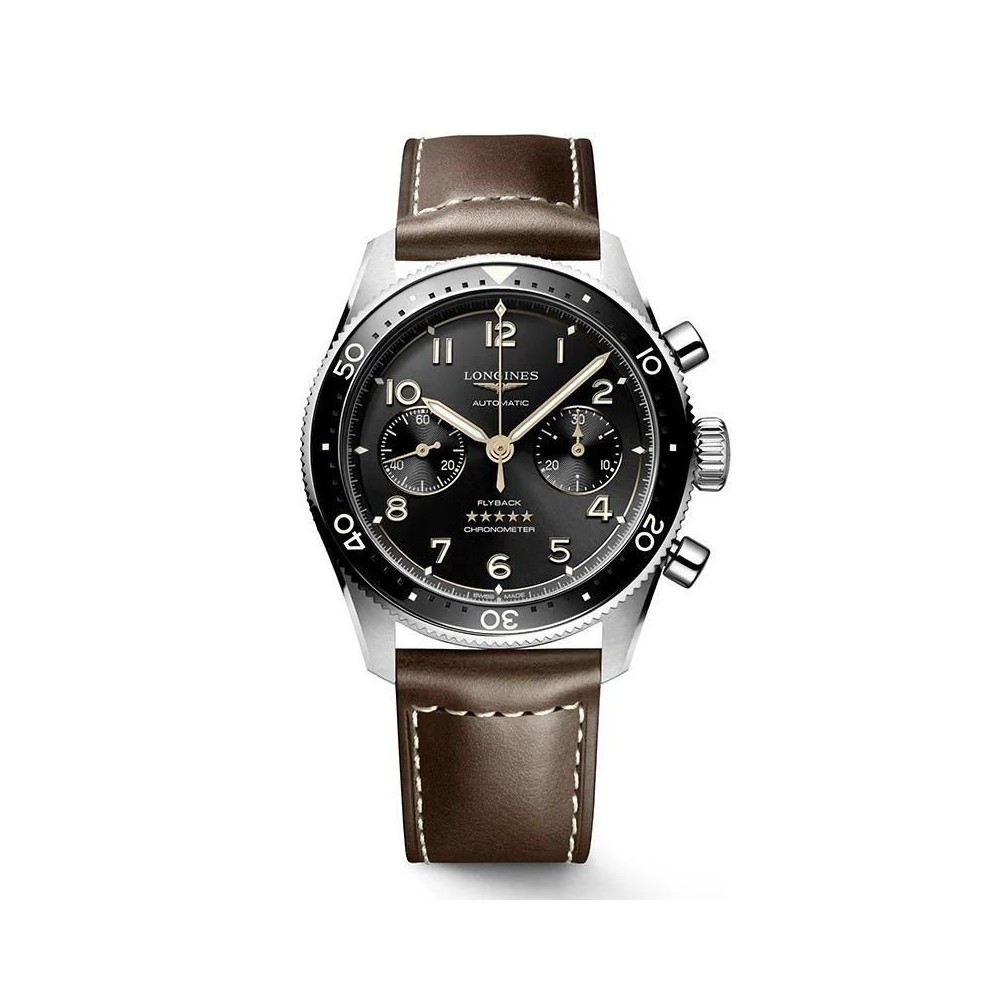Orologio Uomo LONGINES SPIRIT FLYBACK, L3.821.4.53.2, orologio Automatico, Ø 42.00 mm